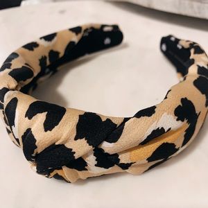 LELE SADOUGHI Knotted Leopard Headband